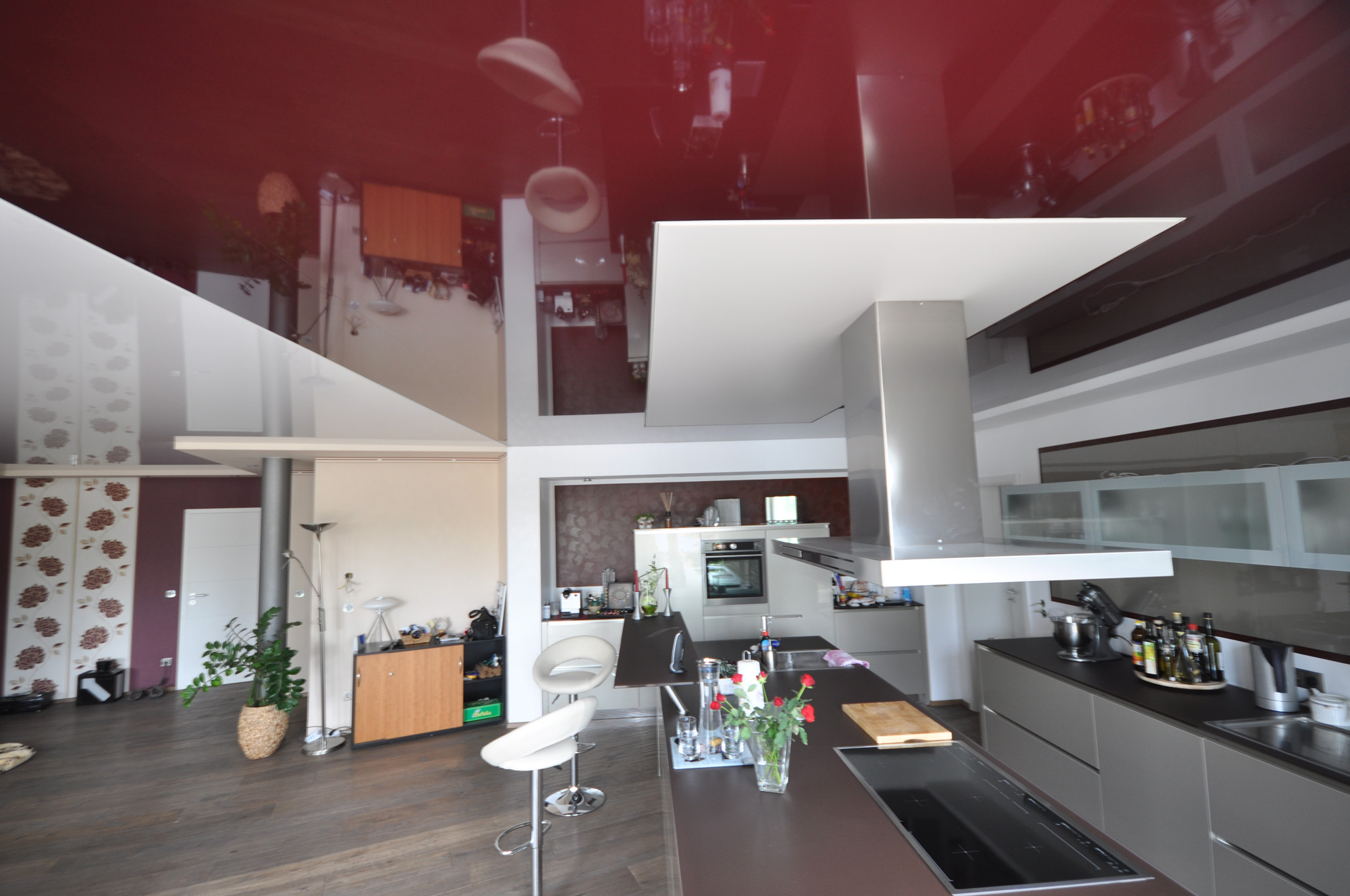 Wohnzimmer Esszimmer Kueche: CBSpanndecken