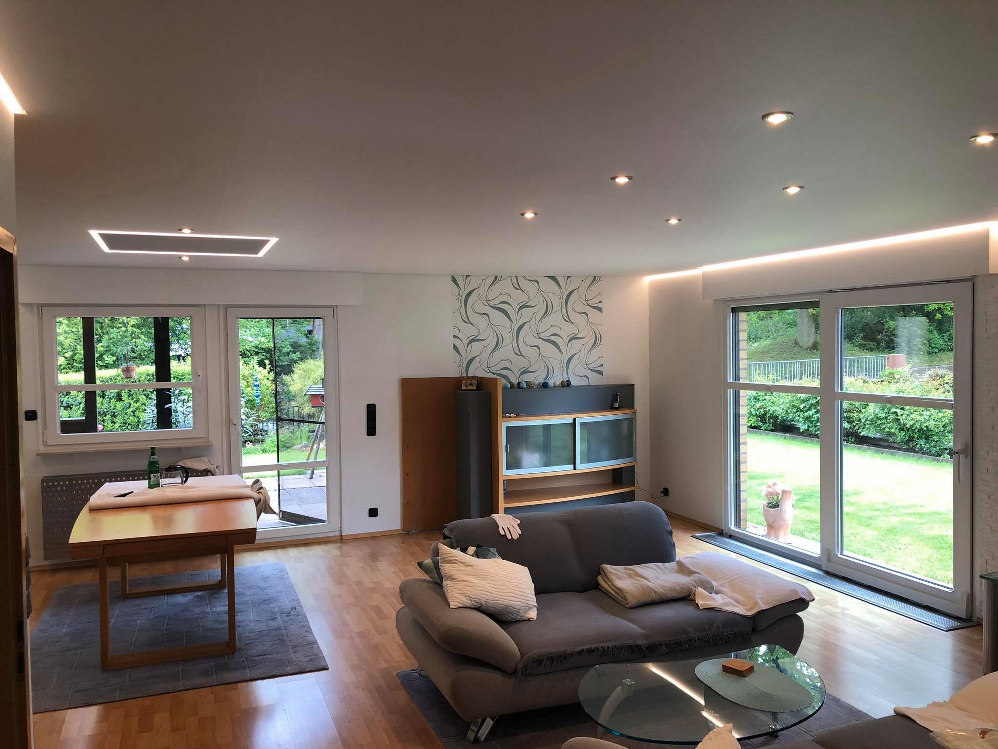 Wohnzimmer Spanndecke Cbspanndecken